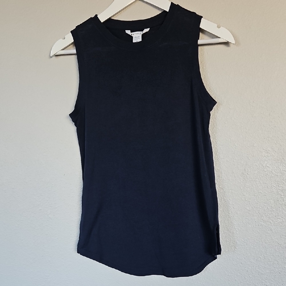 Athleta Dark Navy Sleeveless Muscle Tank